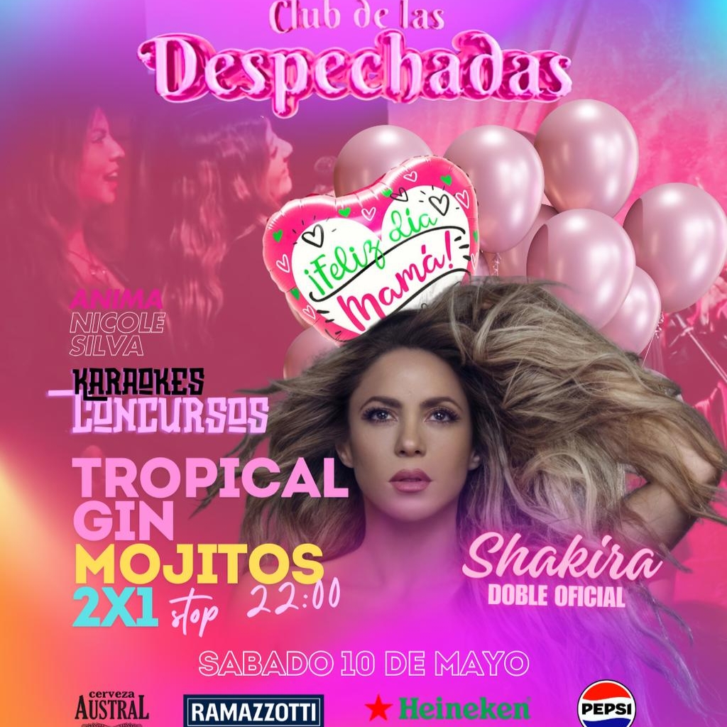 CLUB DE LAS DESPACHADAS - DOBLE OFICIAL SHAKIRA 