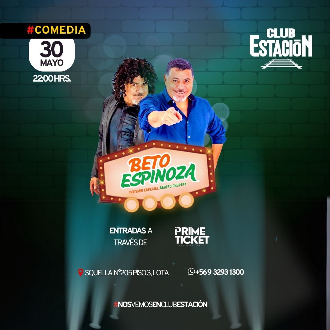 Beto Espinoza en Club Estación Lota