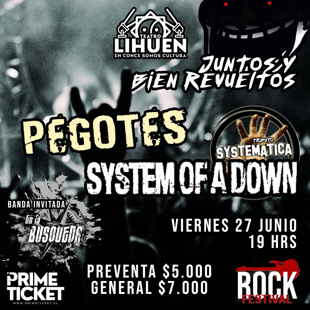 Pegotes junto a Systematica Invitados En la búsqueda.