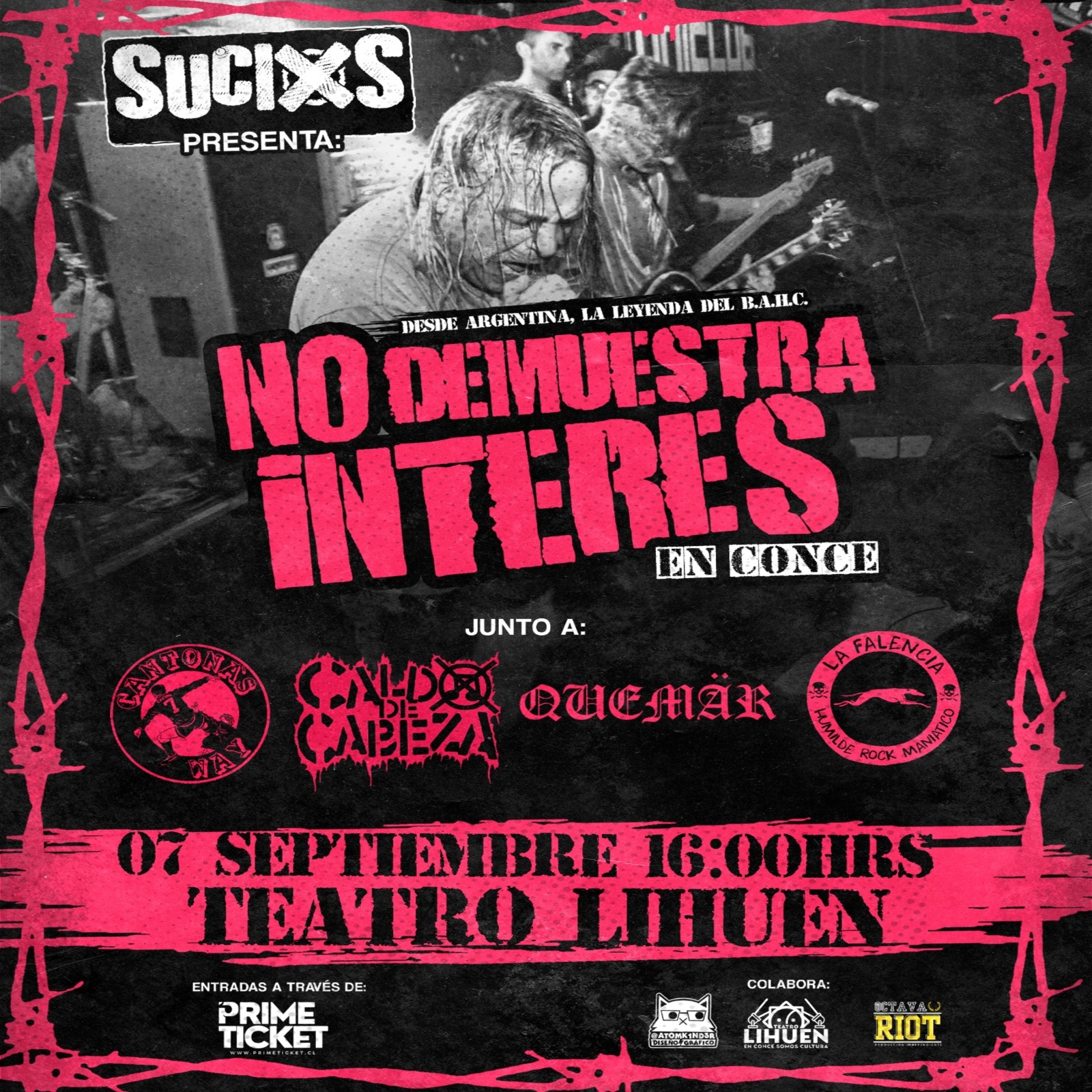 No Demuestra Interés en Conce !