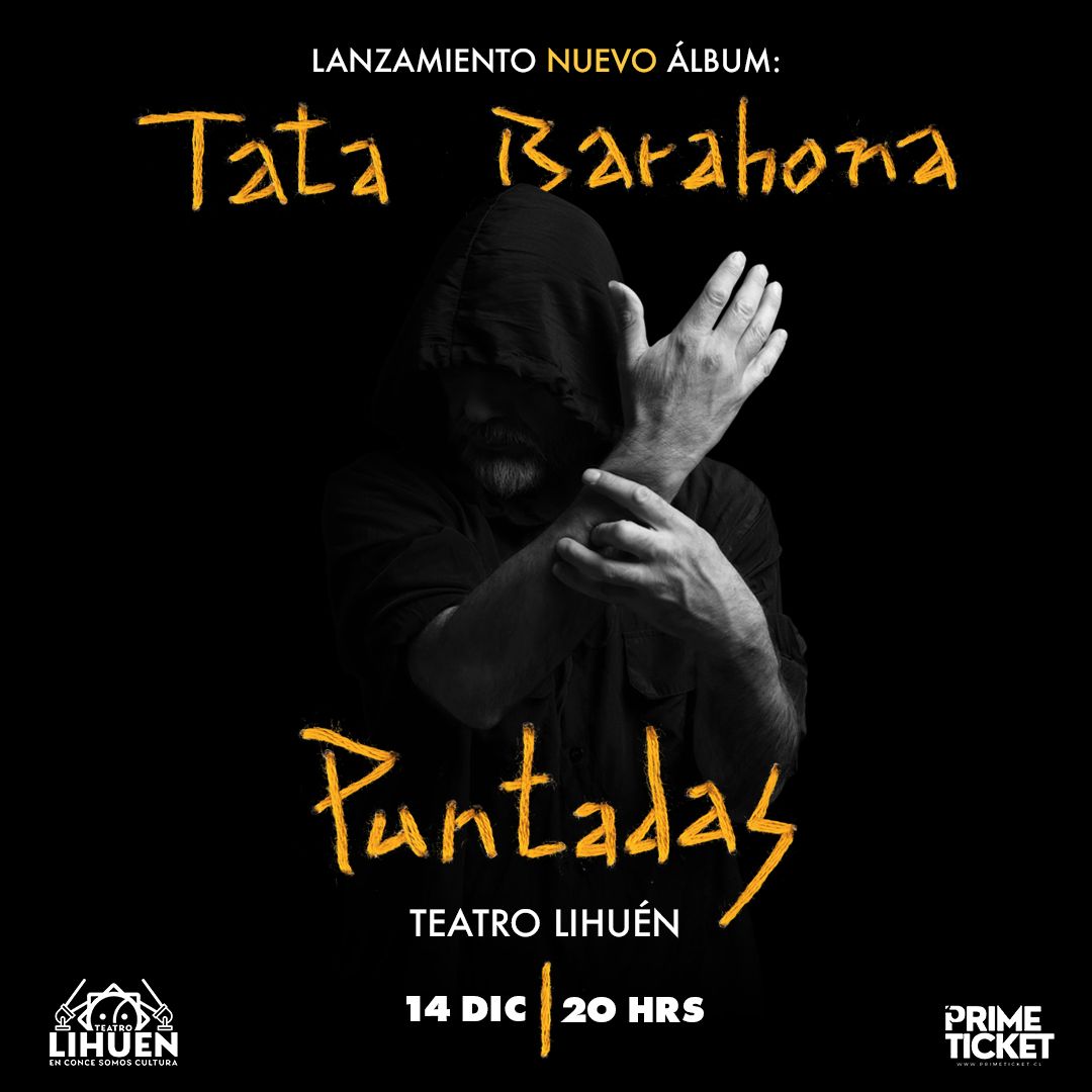 Tata Barahona presenta "Puntadas" en Teatro Lihuén 14 DIC