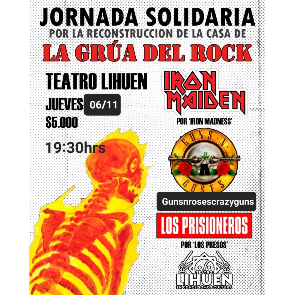 Jornada solidaria por la reconstrucción de la grúa del rock