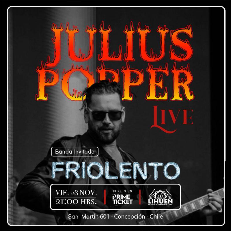 Julius Popper en vivo – Teatro Lihuén