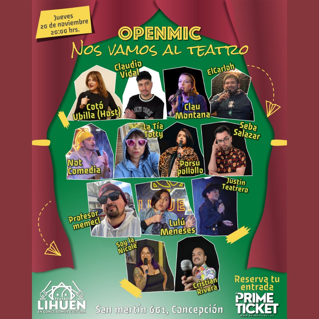 OPEN MIC ¡NOS VAMOS AL TEATRO!