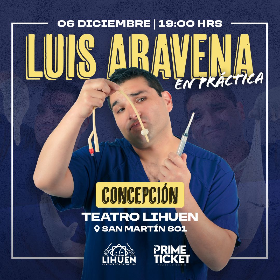 Luis Aravena presenta “en práctica” en Teatro Lihuén 