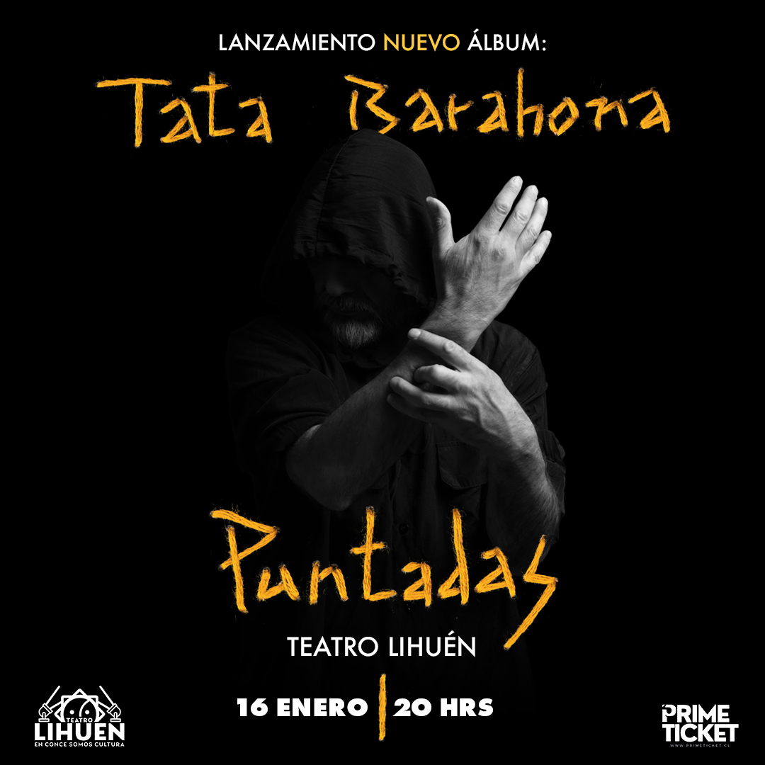 Tata Barahona presenta "Puntadas" en Teatro Lihuén 16 ENERO