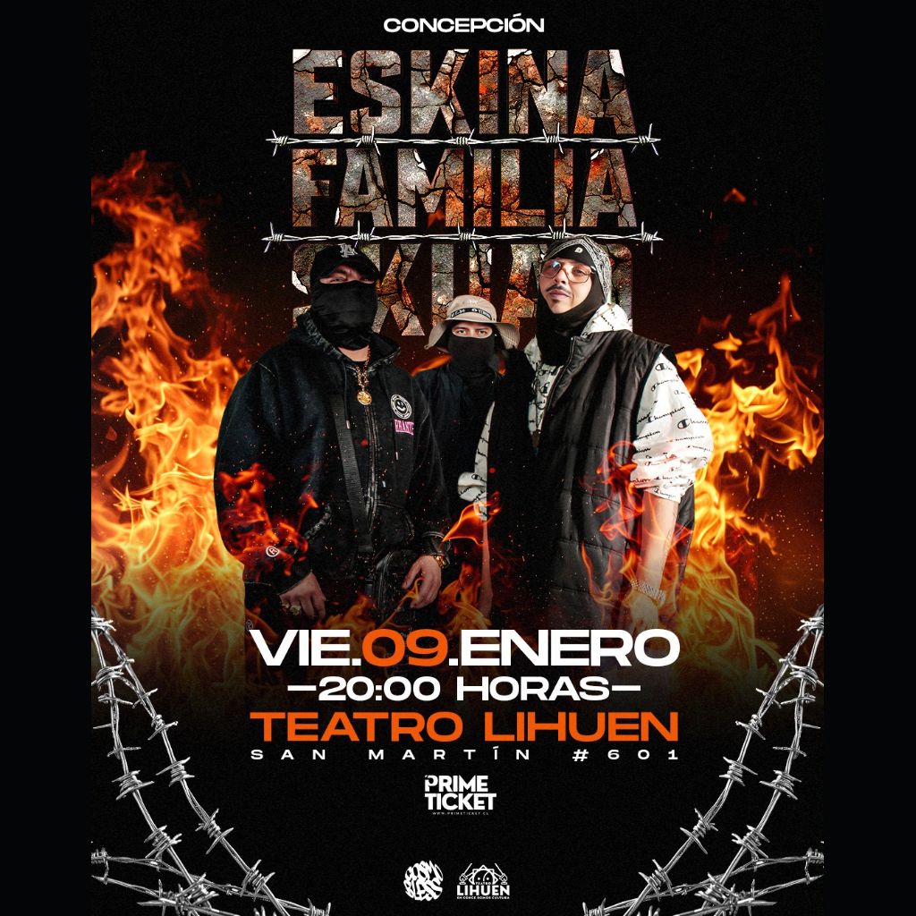 Eskina Familia Skuad en Concierto Teatro Lihuén 