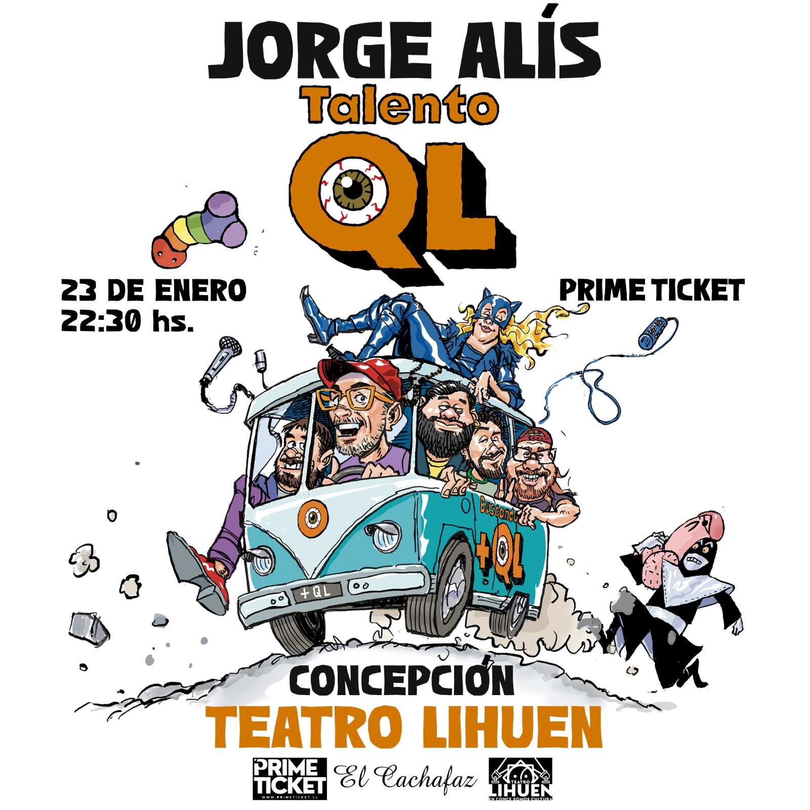 Jorge Alis presenta "Talento QL" en Teatro Lihuén 22:30