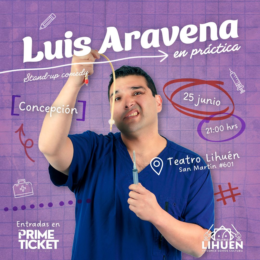 Luis Aravena presenta “en práctica” en teatro Lihuén 