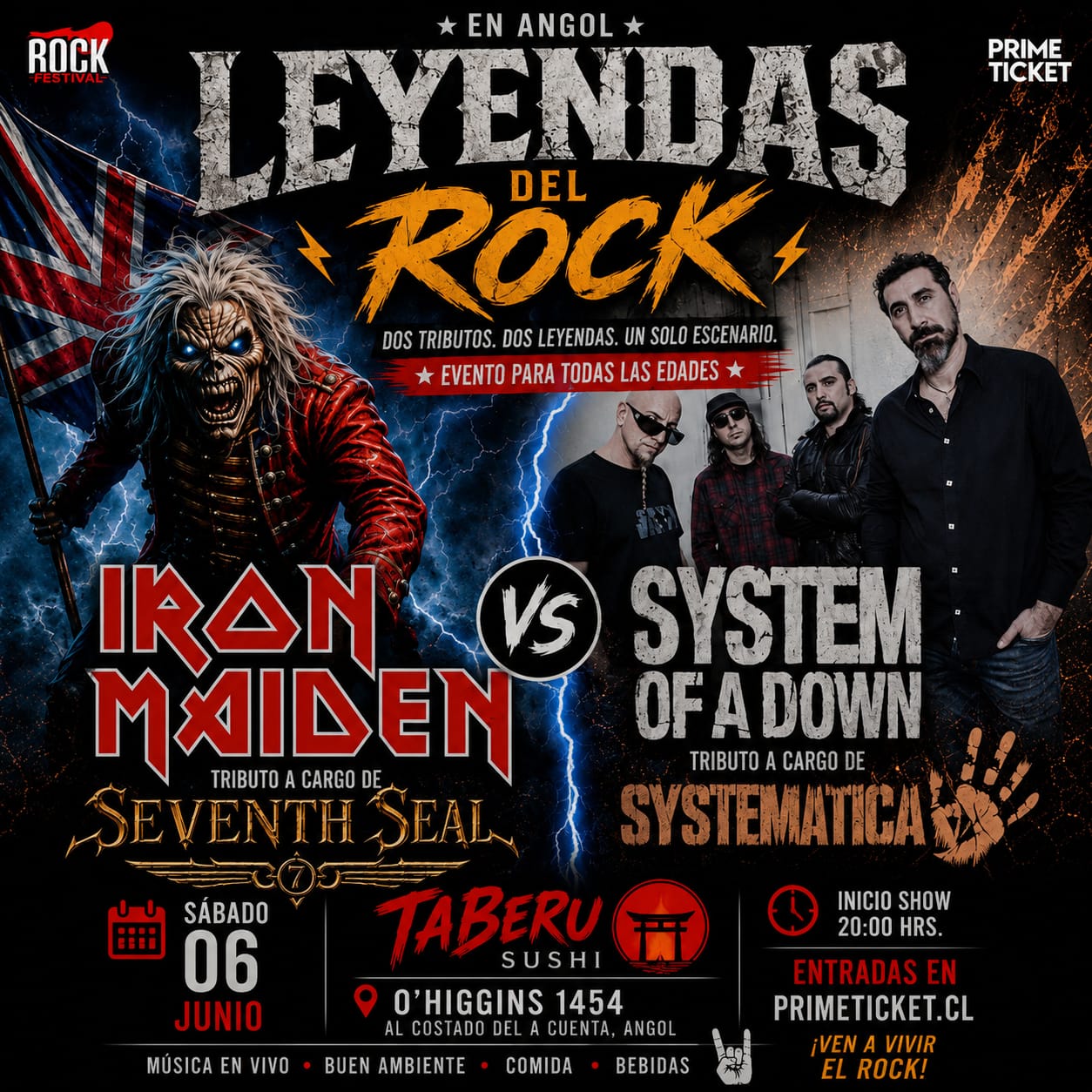 Leyendas del Rock en Angol 