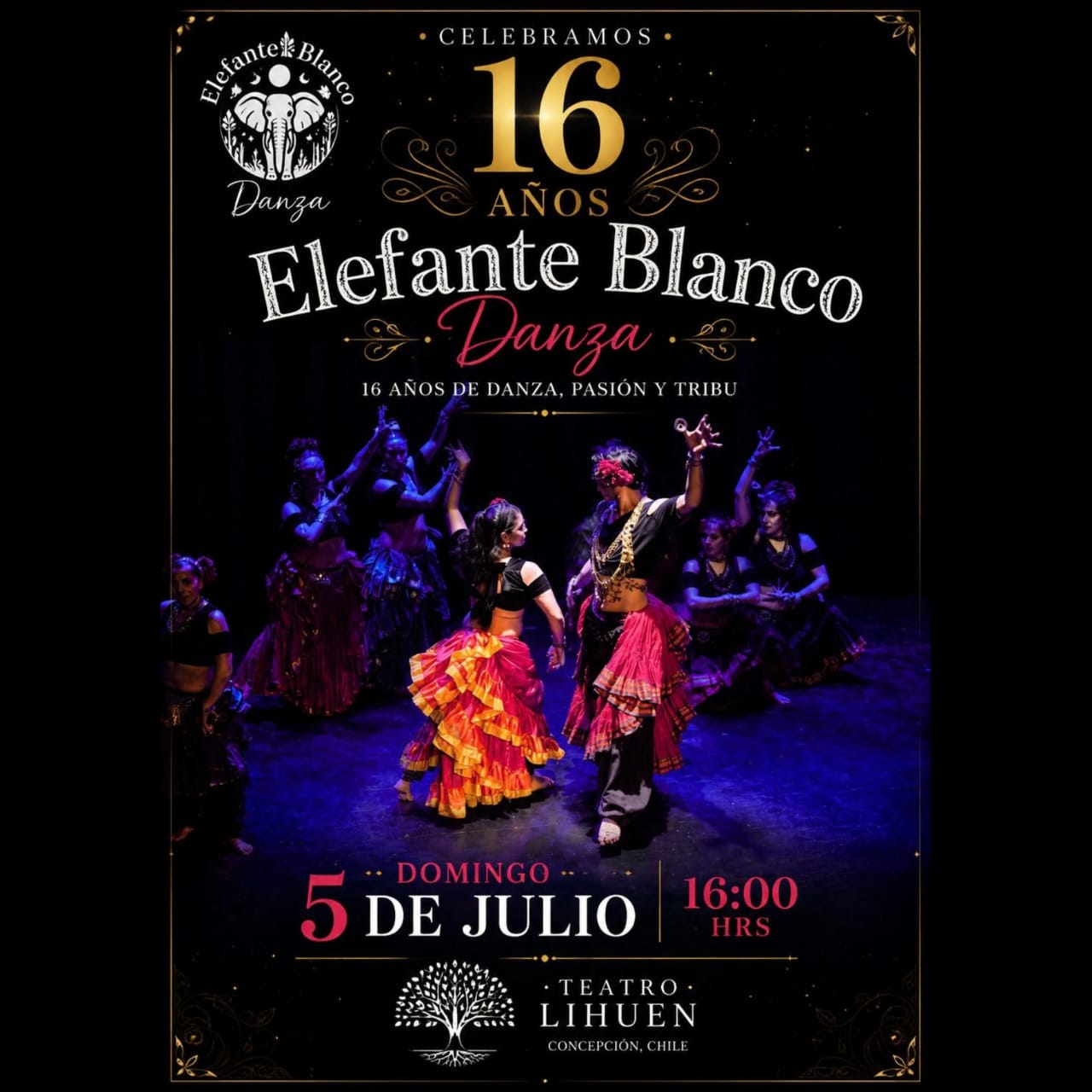 ELEFANTE BLANCO DANZA CELEBRA 16 AÑOS