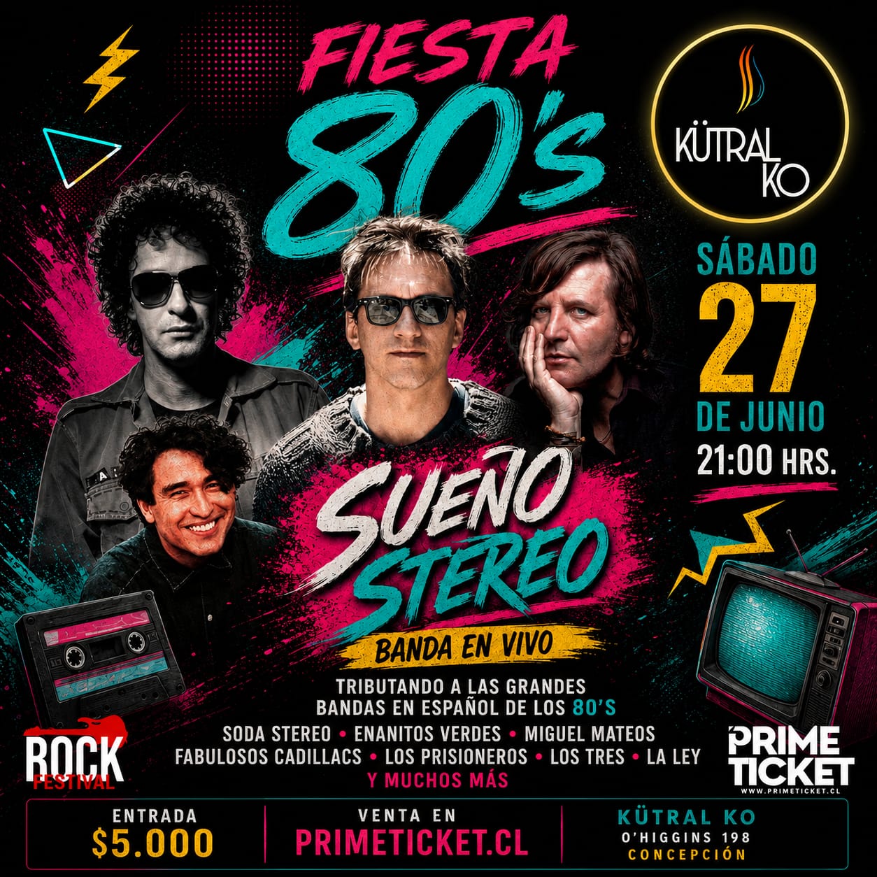 Fiesta 80s Banda en Vivo