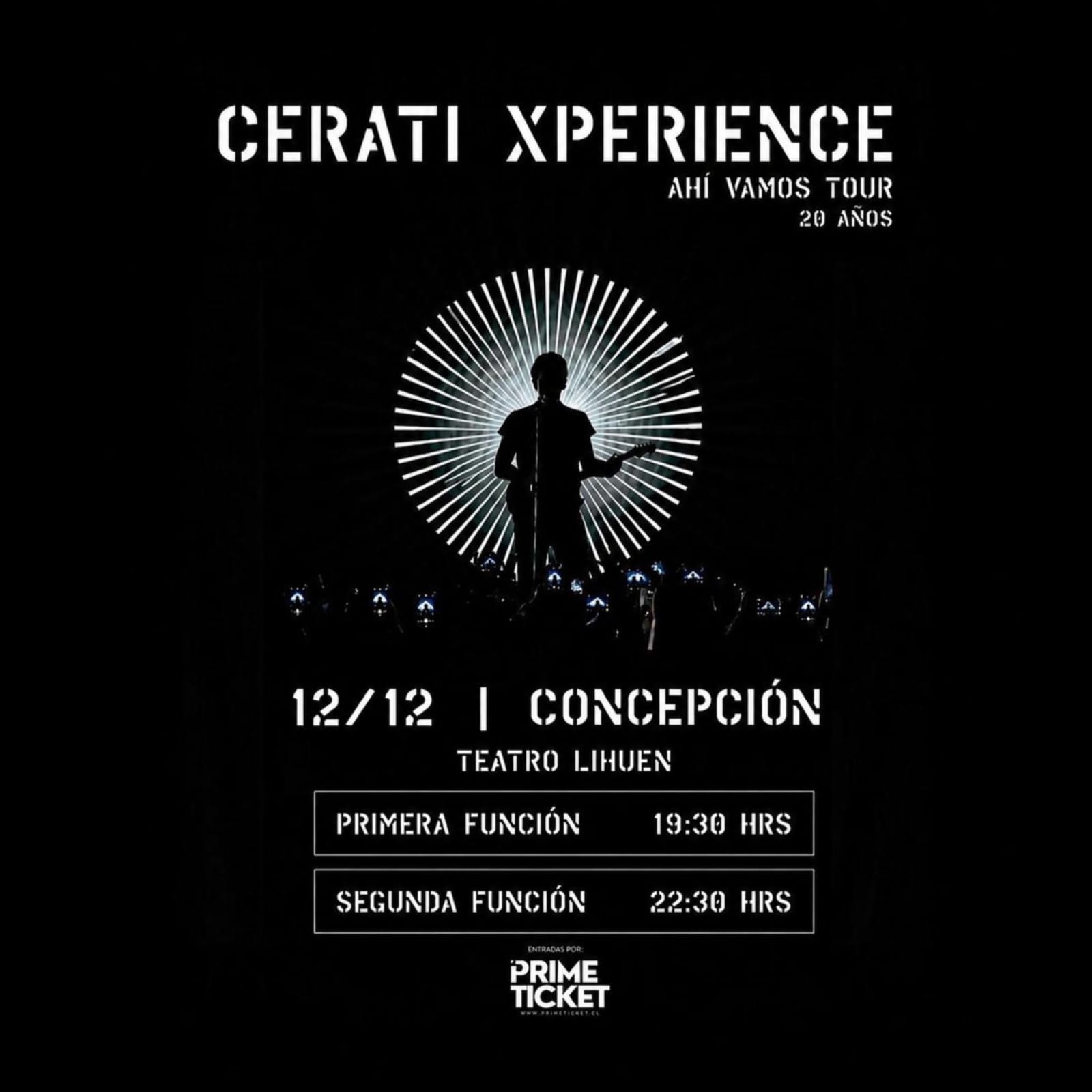 CERATI XPERIENCE presenta "ahí vamos tour" doble función en Teatro Lihuén 