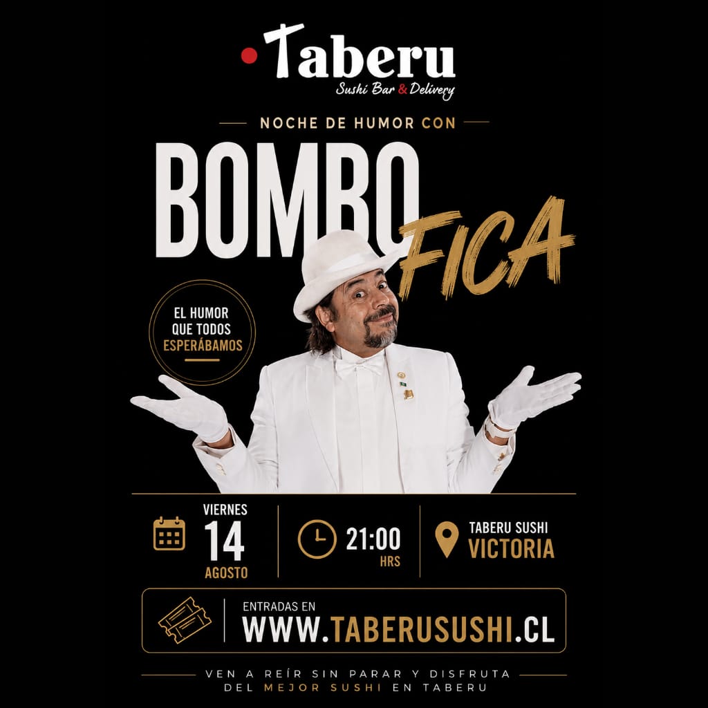 Bombo Fica en Taberu Sushi Victoria