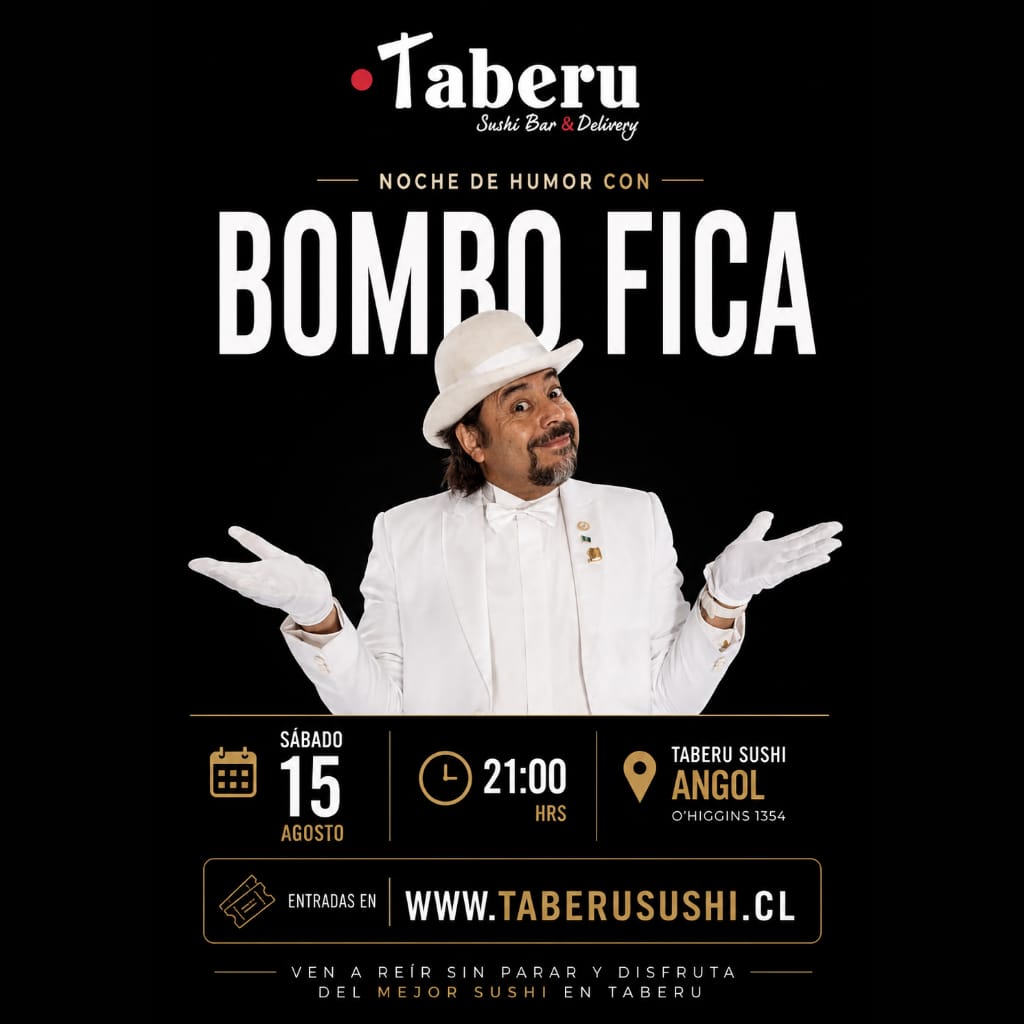 Bombo Fica en Taberu Sushi Angol
