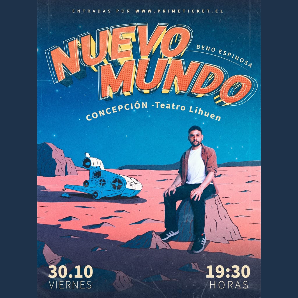 Beno Espinosa presenta "nuevo mundo" en Teatro Lihuén 19:30