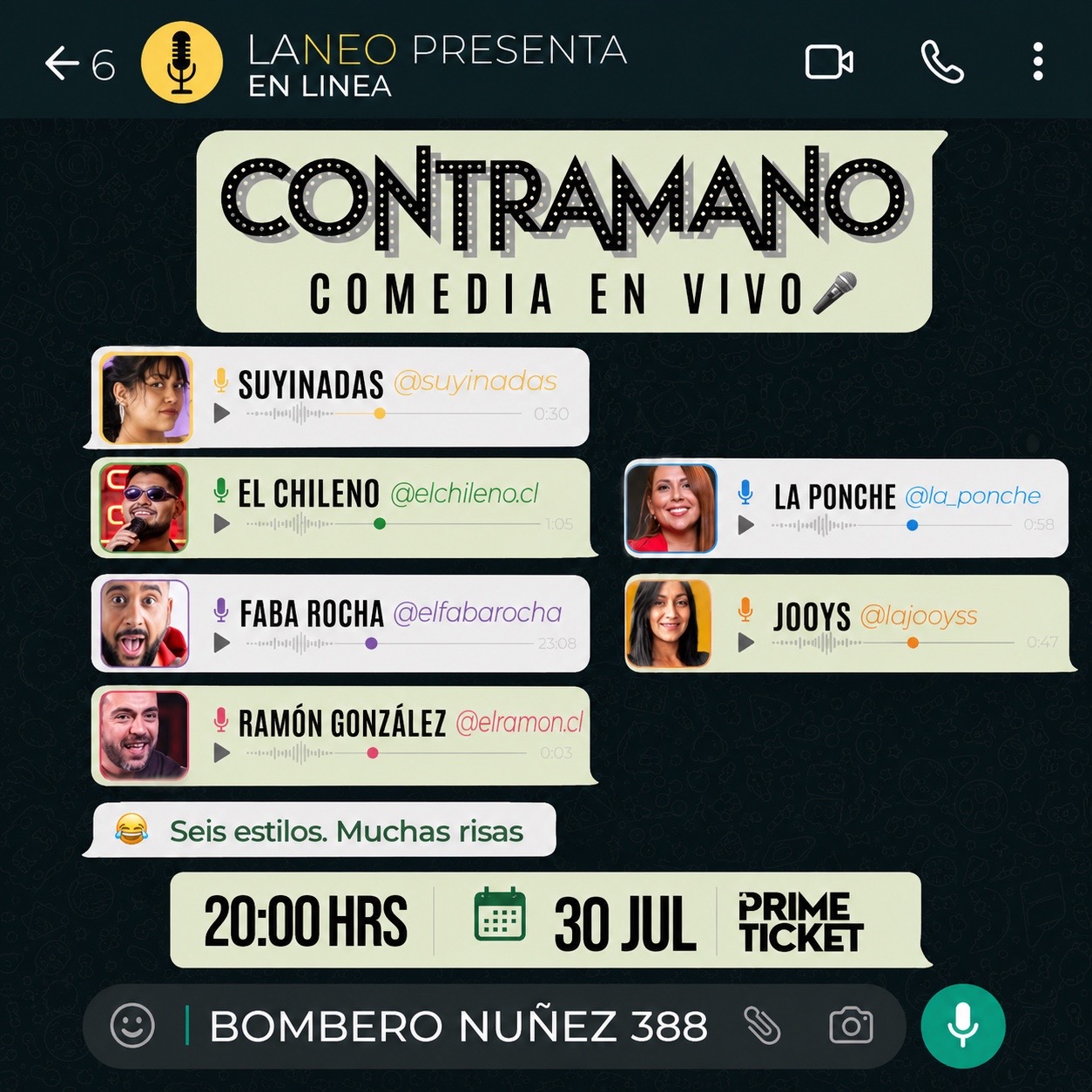 Comedia en Vivo en Contramano
