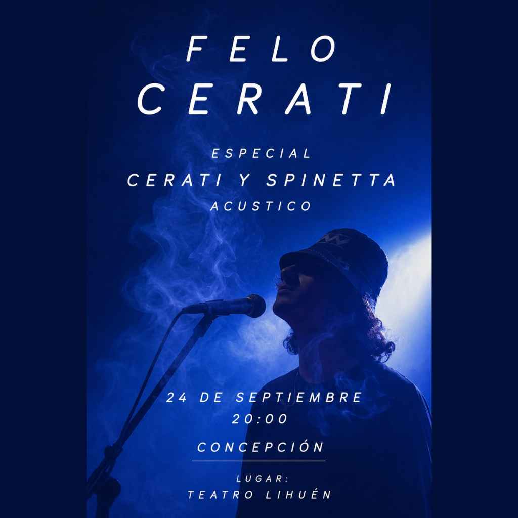 FELO CERATI ACÚSTICO EN TEATRO LIHUÉN