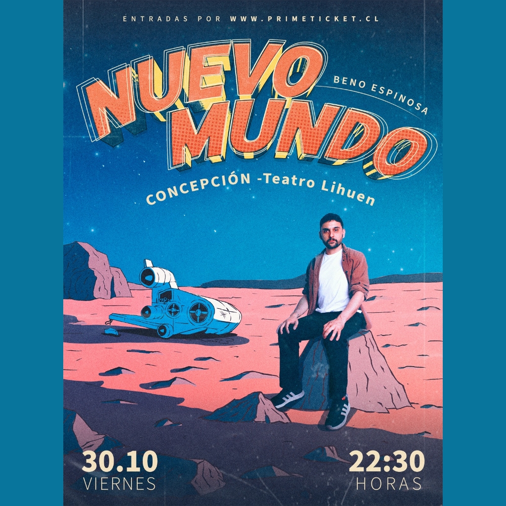 Beno Espinosa presenta "nuevo mundo" en Teatro Lihuén 22:30