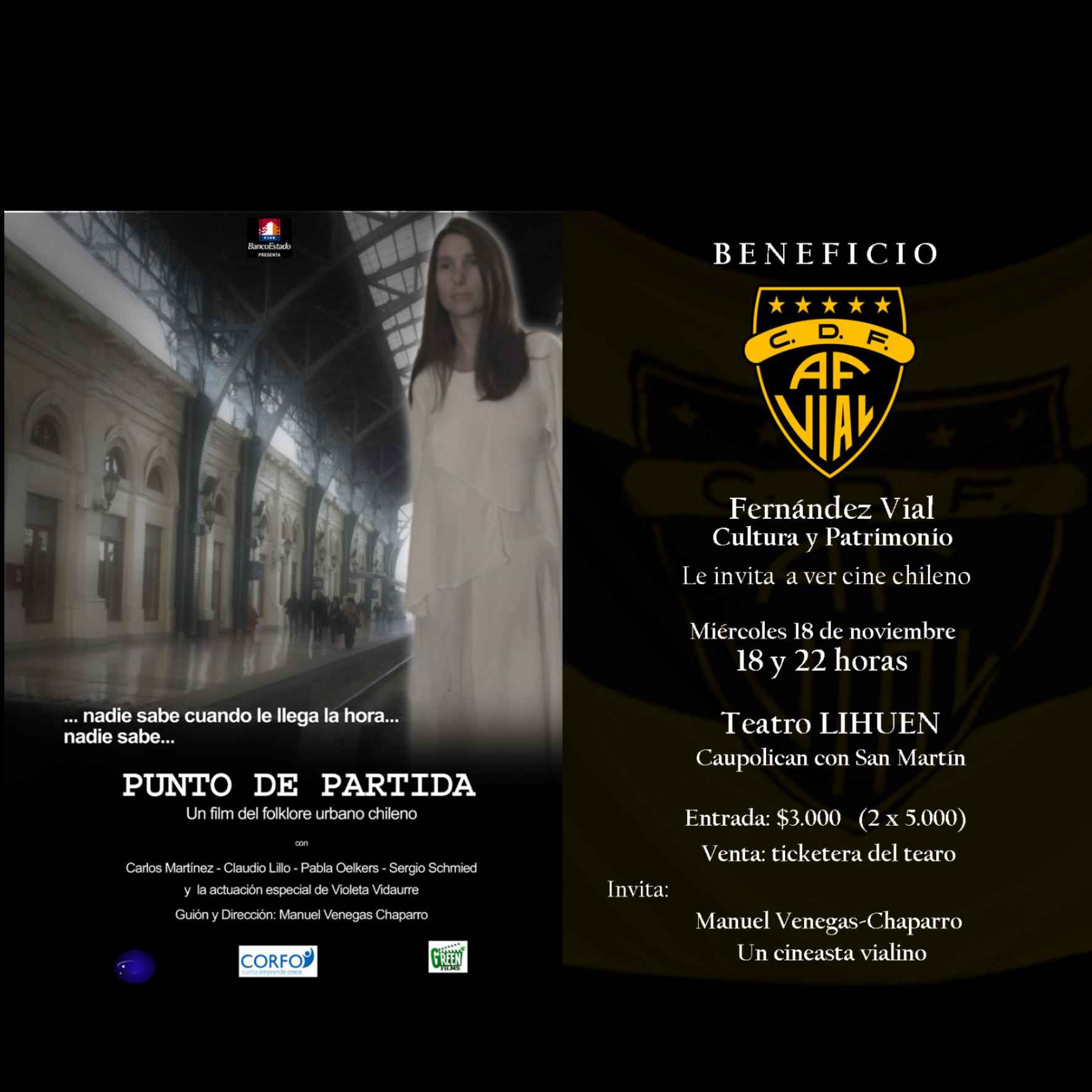  CINE CHILENO EN TEATRO LIHUEN X FERNADEZ VIAL CULTURA Y PATRIMONIO