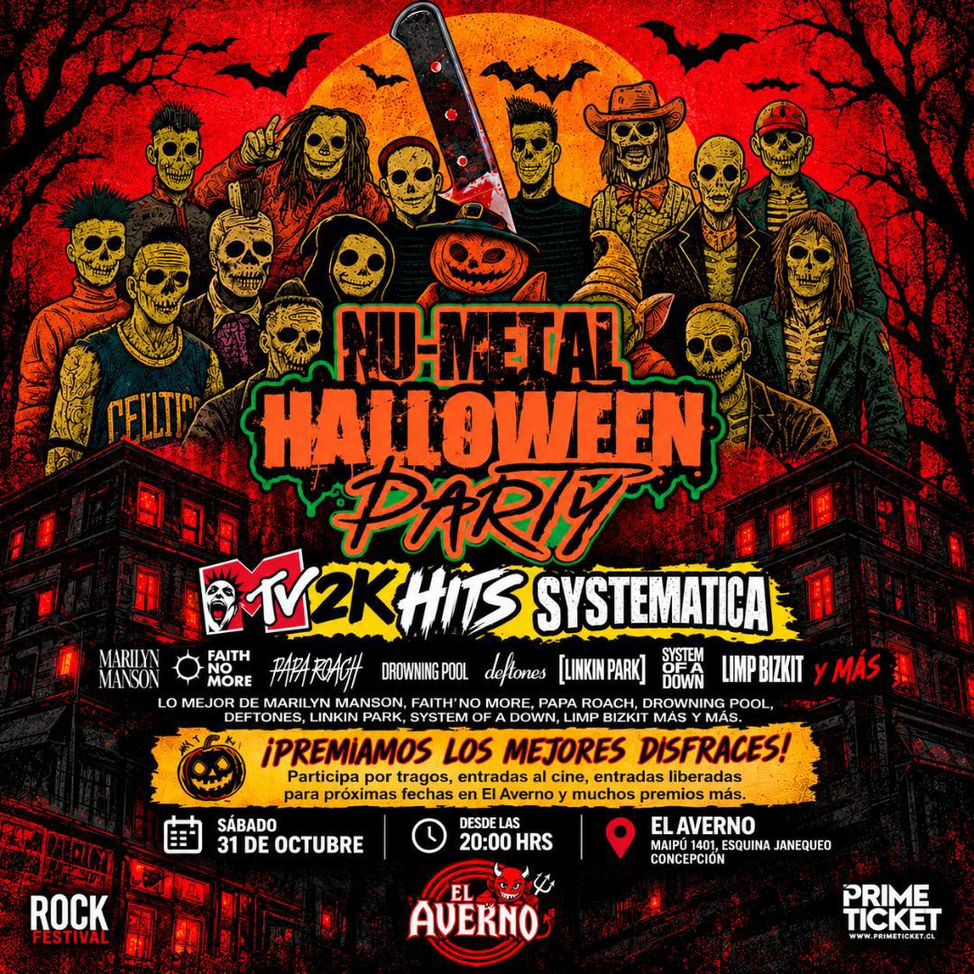 Halloween Nu Metal Party en AVERNO